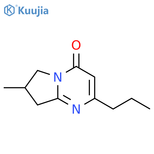 7-methyl-2-propyl-4H,6H,7H,8H-pyrrolo1,2-apyrimidin-4-one structure