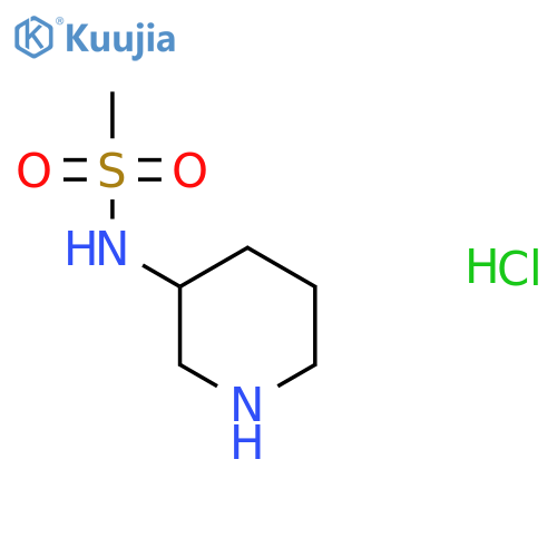 N-(piperidin-3-yl)methanesulfonamide hydrochloride structure