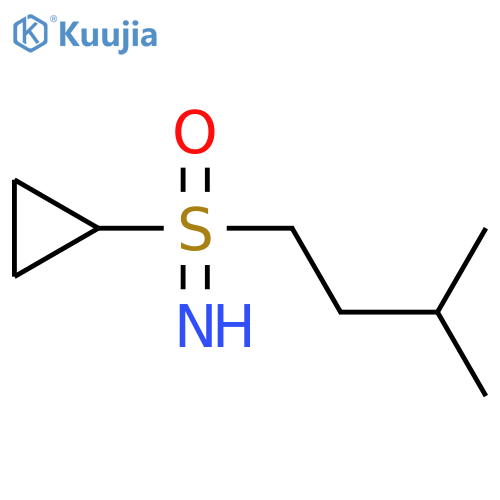 Cyclopropyl(imino)(3-methylbutyl)-lambda6-sulfanone structure