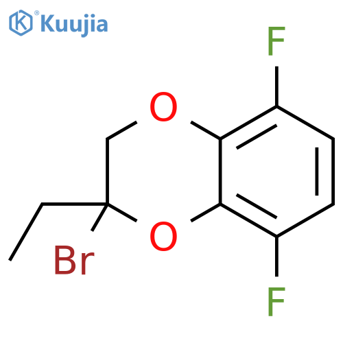 1,4-Benzodioxin, 2-bromo-2-ethyl-5,8-difluoro-2,3-dihydro- structure