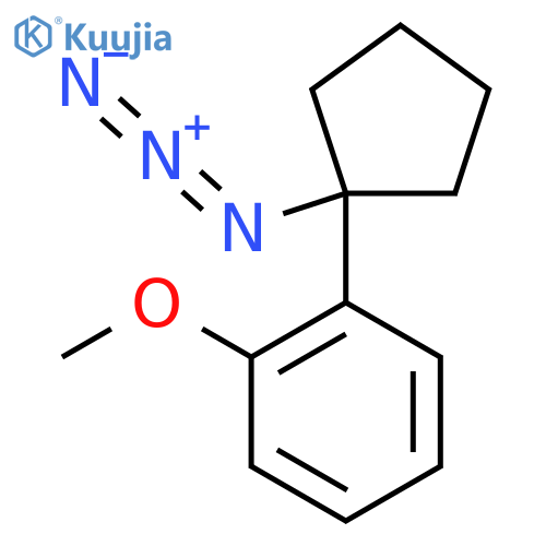1-(1-Azidocyclopentyl)-2-methoxybenzene structure