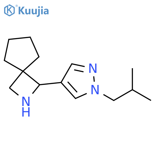 2-Azaspiro[3.4]octane, 1-[1-(2-methylpropyl)-1H-pyrazol-4-yl]- structure