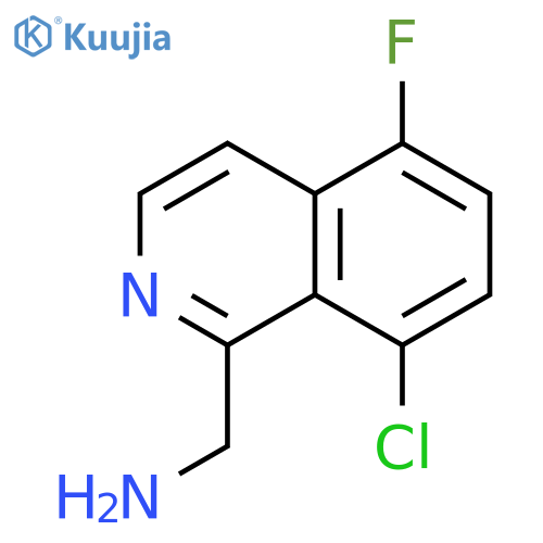 (8-chloro-5-fluoroisoquinolin-1-yl)methanamine structure