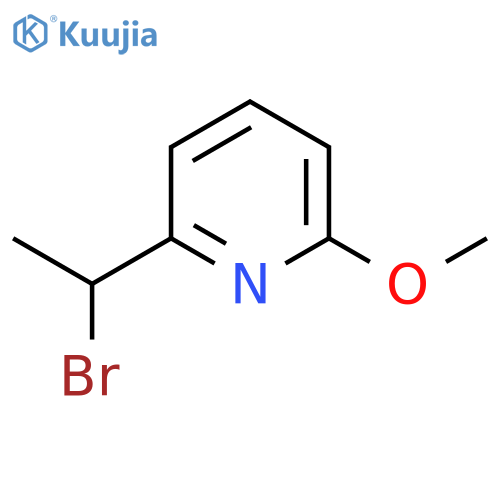 2-(1-bromoethyl)-6-methoxypyridine structure