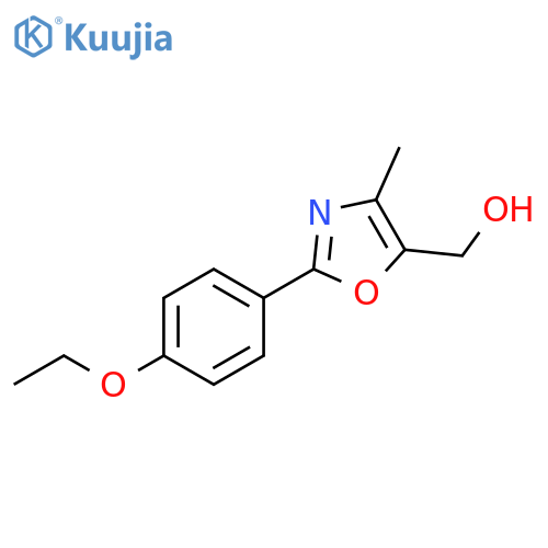 2-(4-ethoxyphenyl)-4-methyl-1,3-oxazol-5-ylmethanol structure