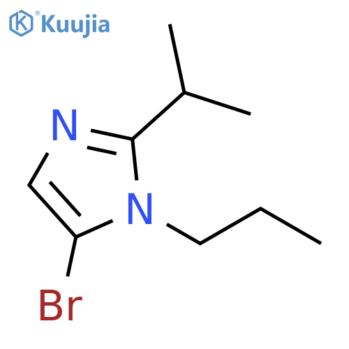 5-bromo-2-(propan-2-yl)-1-propyl-1H-imidazole structure