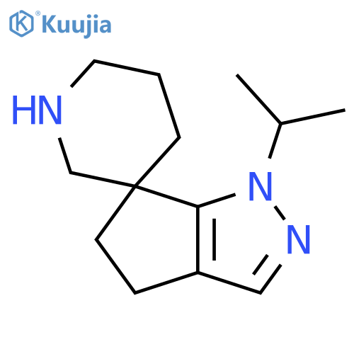 1-(propan-2-yl)-4,5-dihydro-1H-spirocyclopentacpyrazole-6,3'-piperidine structure