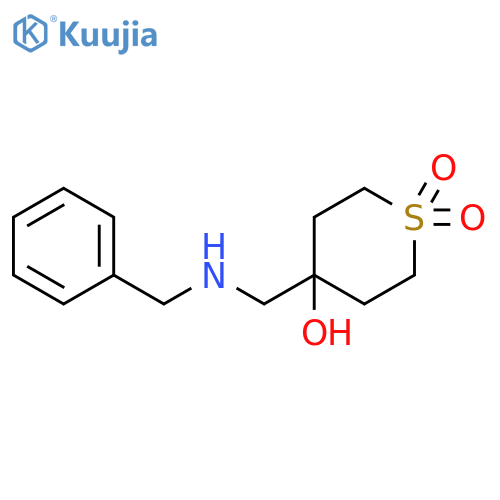 4-(benzylamino)methyl-4-hydroxy-1lambda6-thiane-1,1-dione structure