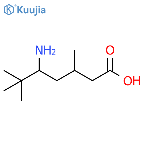 5-amino-3,6,6-trimethylheptanoic acid structure
