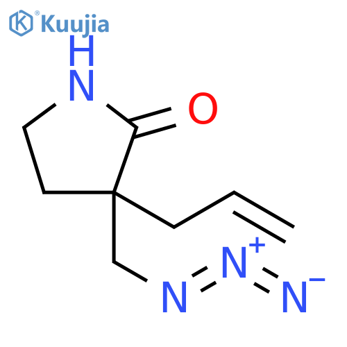 3-(azidomethyl)-3-(prop-2-en-1-yl)pyrrolidin-2-one structure