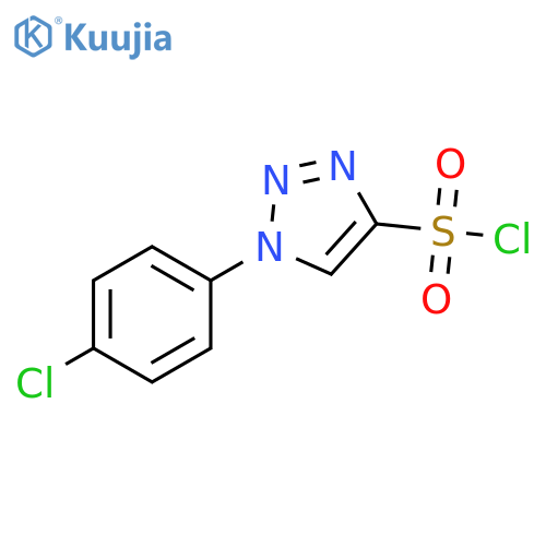 1-(4-chlorophenyl)-1H-1,2,3-triazole-4-sulfonyl chloride structure
