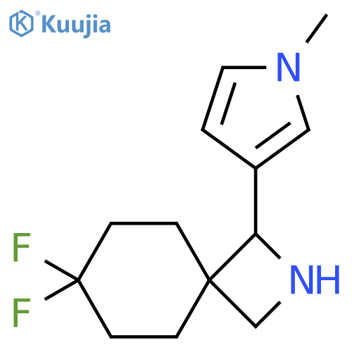 7,7-difluoro-1-(1-methyl-1H-pyrrol-3-yl)-2-azaspiro3.5nonane structure