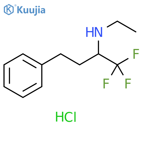 ethyl(1,1,1-trifluoro-4-phenylbutan-2-yl)amine hydrochloride structure