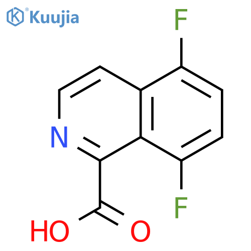 5,8-difluoroisoquinoline-1-carboxylic acid structure