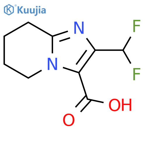 2-(difluoromethyl)-5H,6H,7H,8H-imidazo1,2-apyridine-3-carboxylic Acid structure