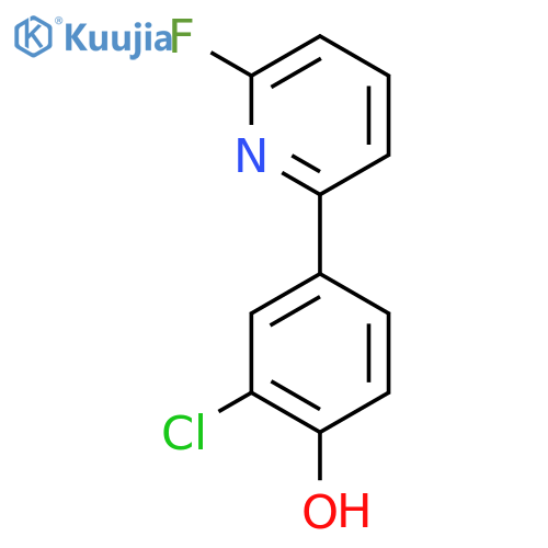 2-Chloro-4-(6-fluoropyridin-2-yl)phenol structure