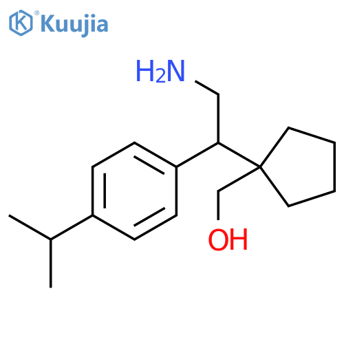 Cyclopentanemethanol, 1-[2-amino-1-[4-(1-methylethyl)phenyl]ethyl]- structure