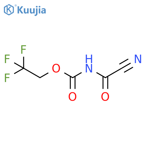 2,2,2-trifluoroethyl N-(cyanocarbonyl)carbamate structure