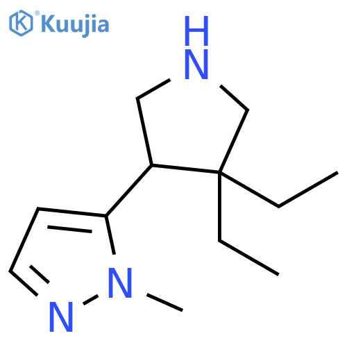5-(4,4-diethylpyrrolidin-3-yl)-1-methyl-1H-pyrazole structure