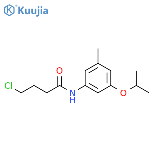 4-chloro-N-3-methyl-5-(propan-2-yloxy)phenylbutanamide structure