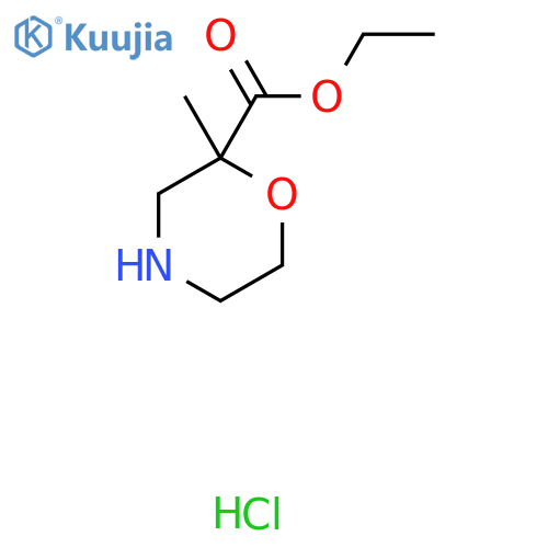 Ethyl 2-methylmorpholine-2-carboxylate hydrochloride structure