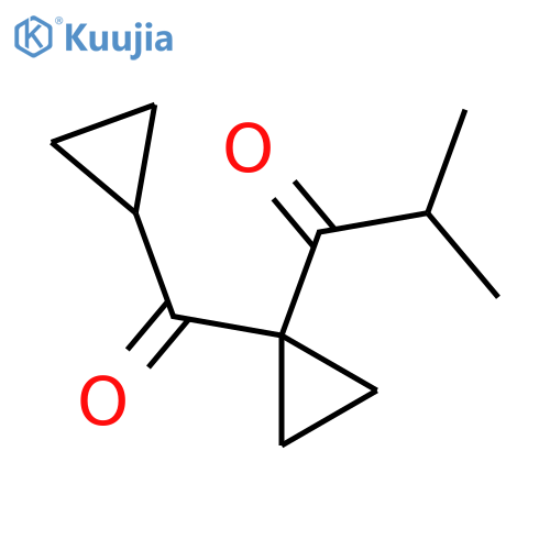 1-(1-Cyclopropanecarbonylcyclopropyl)-2-methylpropan-1-one structure