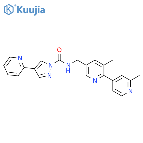 N-((2',3-Dimethyl-[2,4'-bipyridin]-5-yl)methyl)-4-(pyridin-2-yl)-1H-pyrazole-1-carboxamide structure