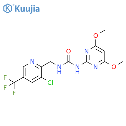 Urea, N-[[3-chloro-5-(trifluoromethyl)-2-pyridinyl]methyl]-N'-(4,6-dimethoxy-2-pyrimidinyl)- structure