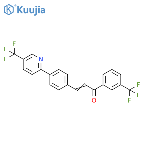 2-Propen-1-one, 1-[3-(trifluoromethyl)phenyl]-3-[4-[5-(trifluoromethyl)-2-pyridinyl]phenyl]- structure