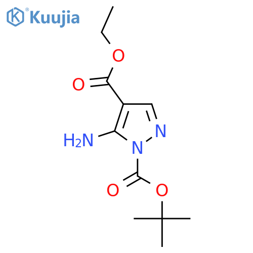 5-Amino-pyrazole-1,4-dicarboxylic acid 1-tert-butyl ester 4-ethyl ester structure