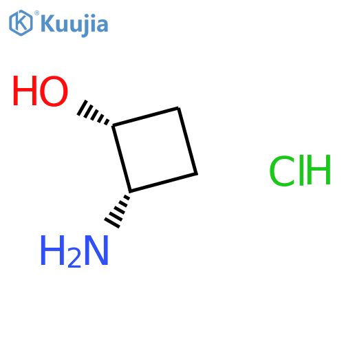 (1R,2S)-2-aminocyclobutan-1-ol hydrochloride structure
