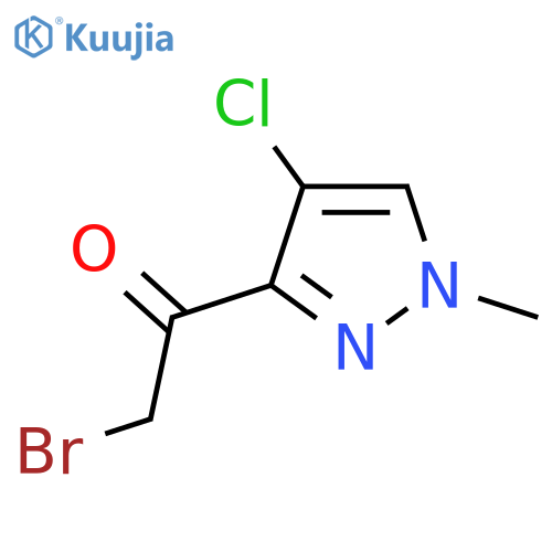 2-Bromo-1-(4-chloro-1-methyl-1H-pyrazol-3-yl)ethanone structure