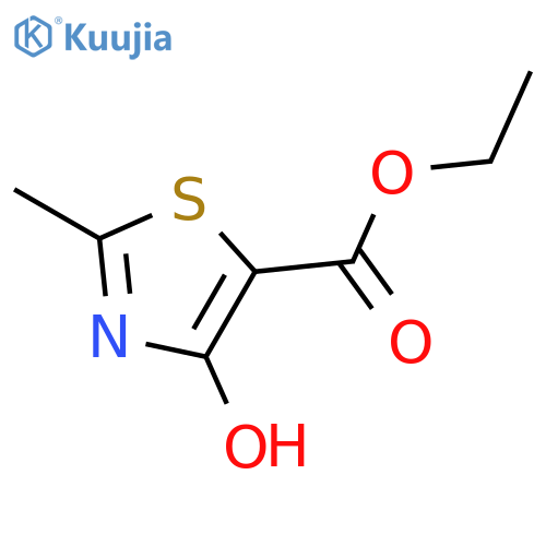 Ethyl 4-hydroxy-2-methylthiazole-5-carboxylate structure