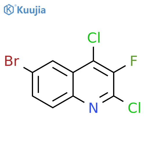 Quinoline, 6-bromo-2,4-dichloro-3-fluoro- structure