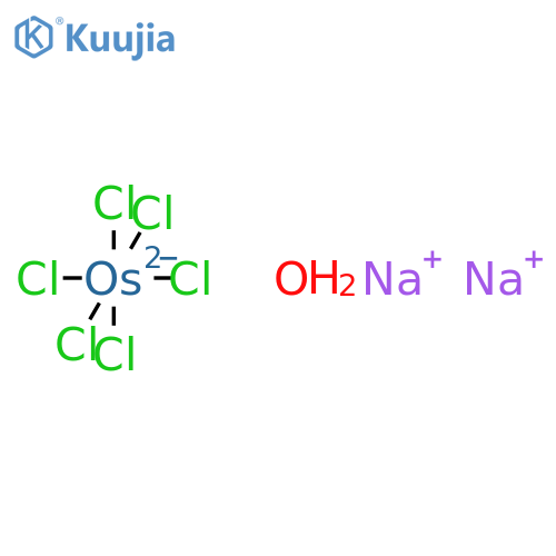 Osmate(2-),hexachloro-, disodium, hydrate, (OC-6-11)- (9CI) structure