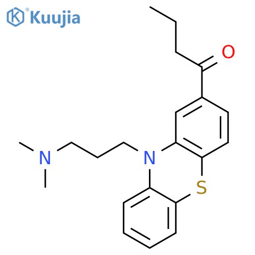1-{10-[3-(dimethylamino)propyl]-10H-phenothiazin-2-yl}butan-1-one structure