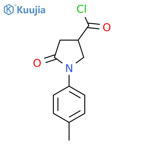 5-Oxo-1-(p-tolyl)pyrrolidine-3-carbonyl chloride structure