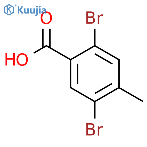 2,5-dibromo-4-methylbenzoic acid structure