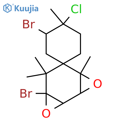 2,10-Dibromo-3-chloro-7,8:9,10-diepoxychamigrane structure