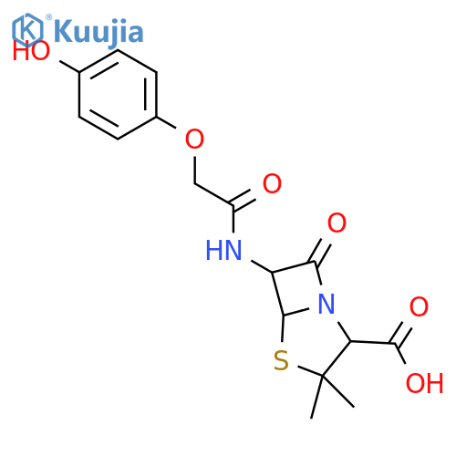 p-Hydroxypenicillin V (~90%) structure