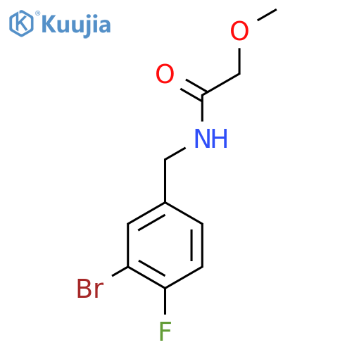 N-(3-Bromo-4-fluorobenzyl)-2-methoxyacetamide structure