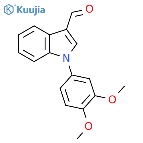 1-(3,4-Dimethoxyphenyl)-1h-indole-3-carbaldehyde structure