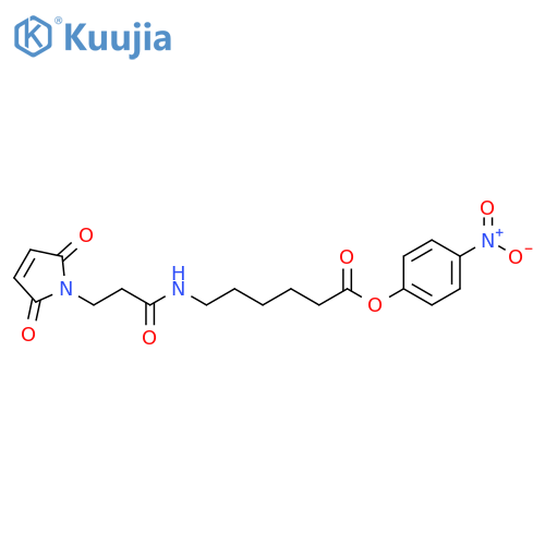 4-nitrophenyl 6-(3-(2,5-dioxo-2,5-dihydro-1H-pyrrol-1-yl)propanamido)hexanoate structure