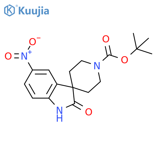 tert-Butyl 5-nitro-2-oxospiro[indoline-3,4'-piperidine]-1'-carboxylate structure