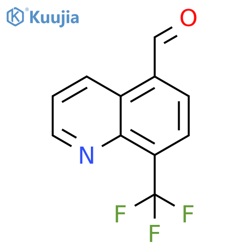 8-(trifluoromethyl)quinoline-5-carbaldehyde structure