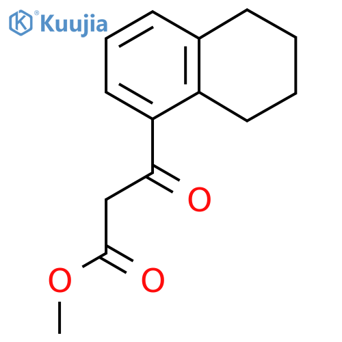 methyl 3-oxo-3-(5,6,7,8-tetrahydronaphthalen-1-yl)propanoate structure