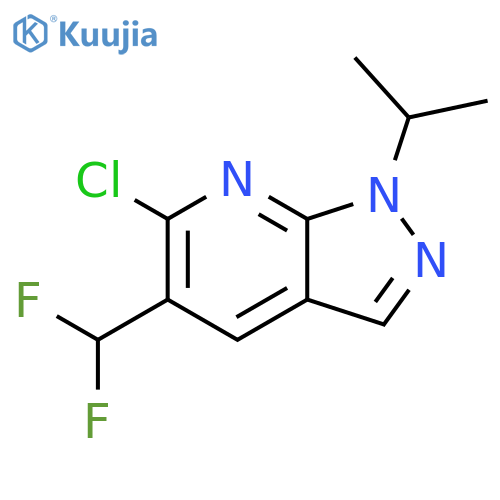 6-Chloro-5-(difluoromethyl)-1-isopropyl-pyrazolo[3,4-b]pyridine structure
