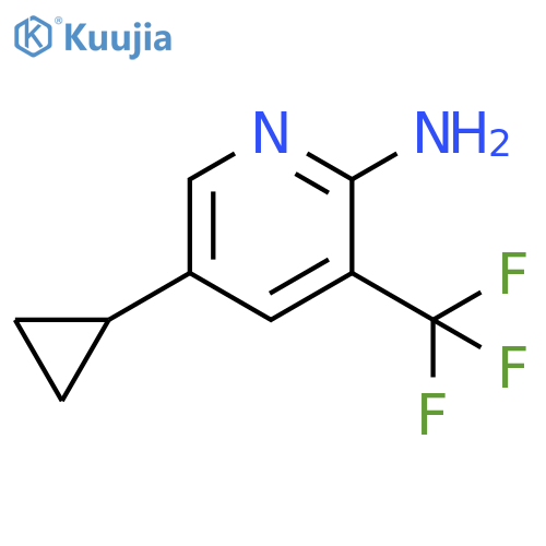 2-Pyridinamine, 5-cyclopropyl-3-(trifluoromethyl)- structure