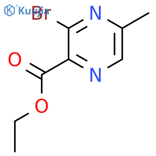 Ethyl 3-bromo-5-methylpyrazine-2-carboxylate structure