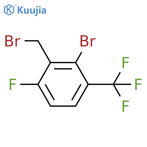 2-Bromo-3-(bromomethyl)-4-fluoro-1-(trifluoromethyl)benzene structure